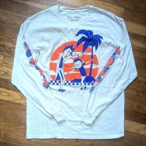 NWOT Rick and Morty Ripple Junction Box Lunch Men Long Sleeve Tshirt Size Large